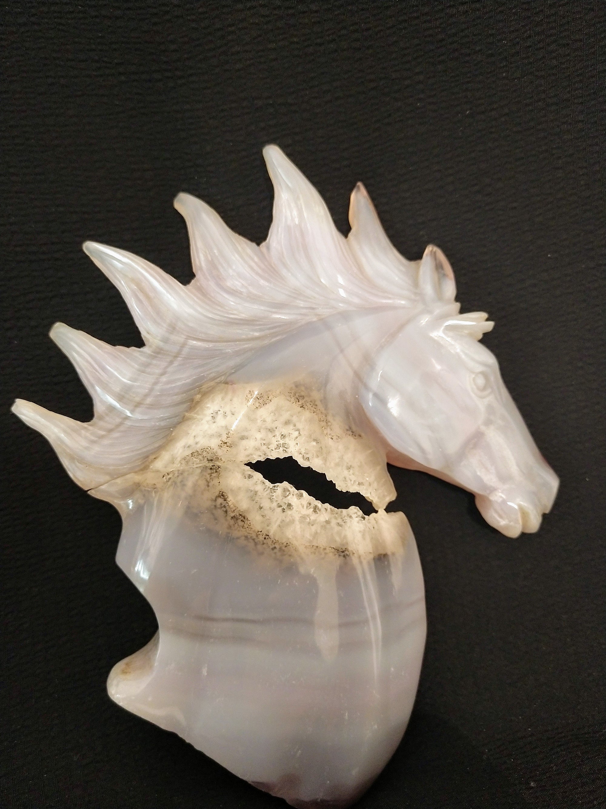 Agate Horse Carving