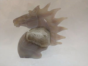 Agate Horse Carving