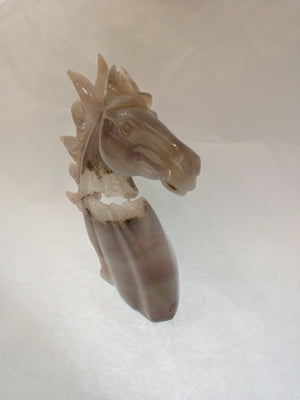 Agate Horse Carving