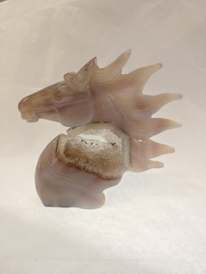 Agate Horse Carving