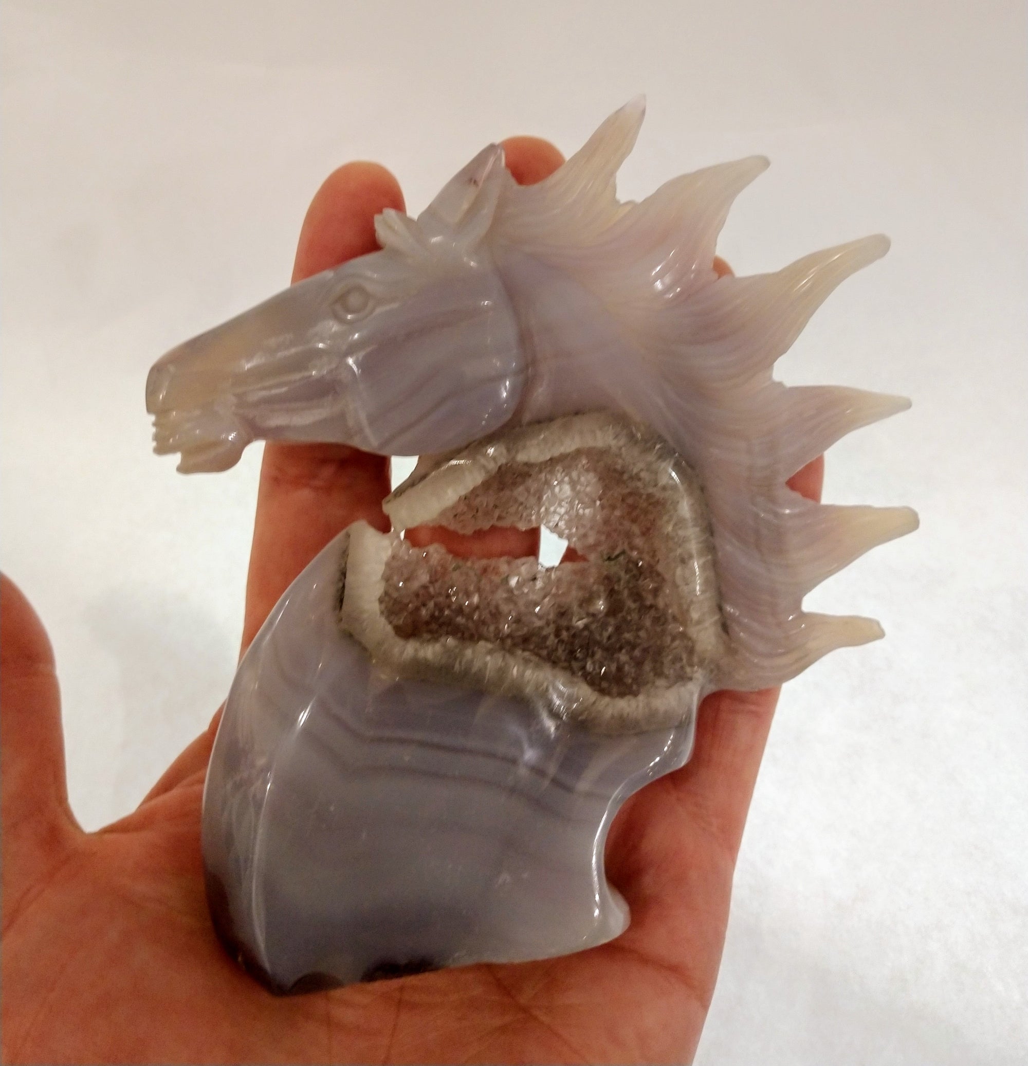 Agate Horse Carving
