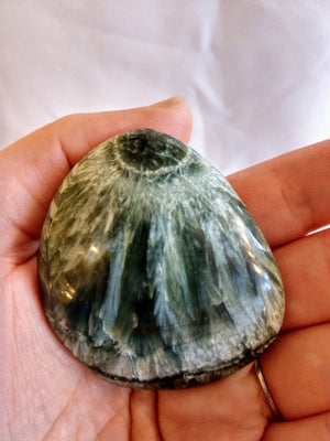 Seraphinite Palm Stone