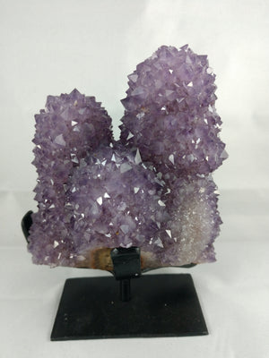 Amethyst Stalactite Formation, 1.79 lbs. w/ Custom Metal Stand