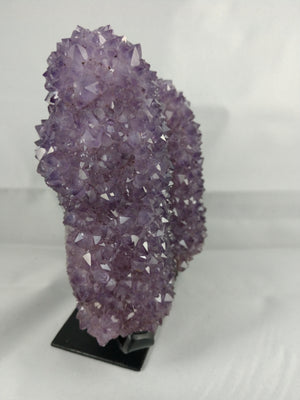 Amethyst Stalactite Formation, 1.79 lbs. w/ Custom Metal Stand