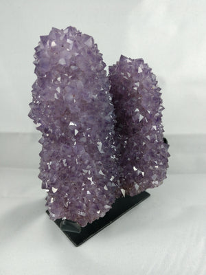 Amethyst Stalactite Formation, 1.79 lbs. w/ Custom Metal Stand