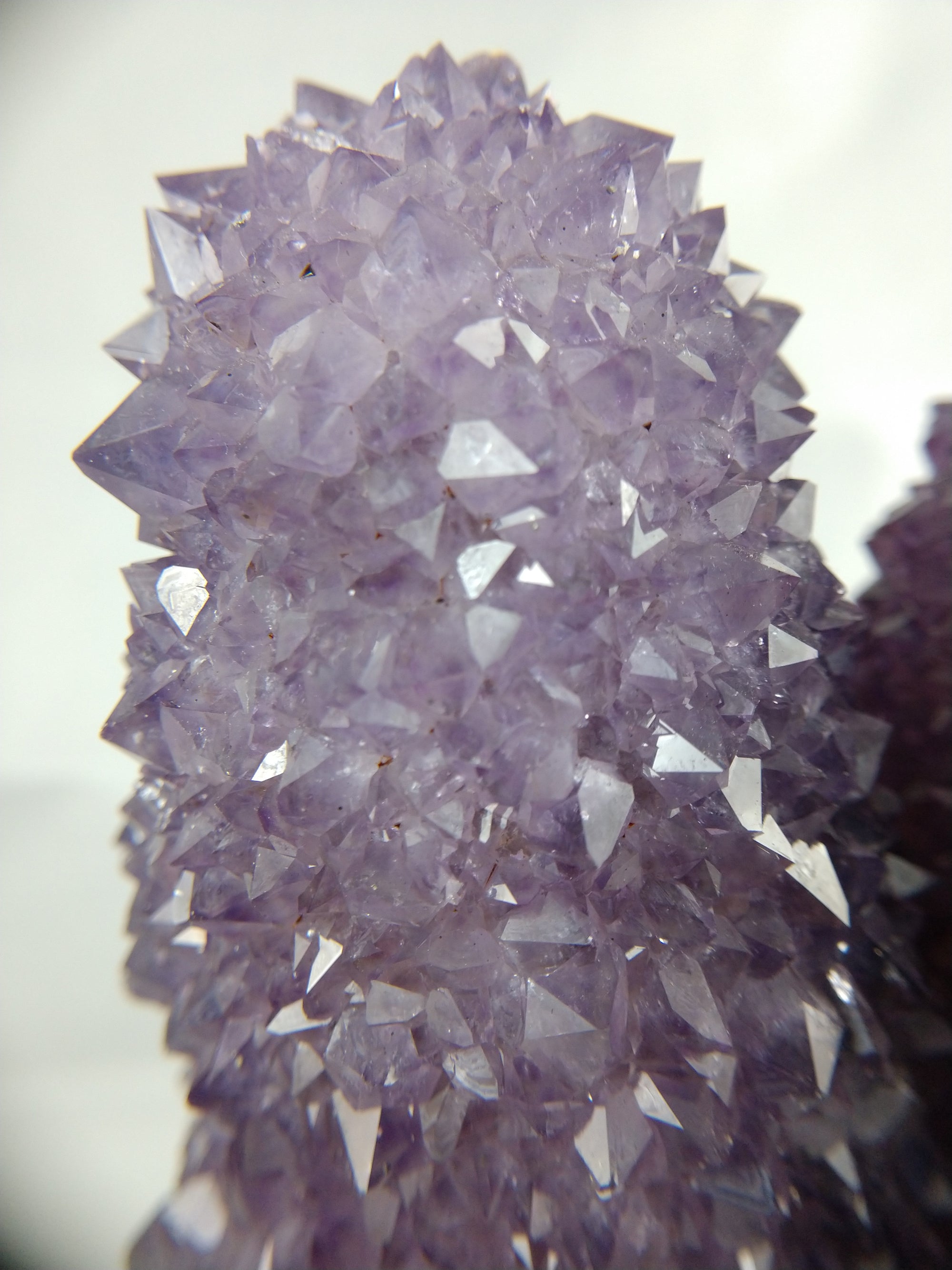 Amethyst Stalactite Formation, 1.79 lbs. w/ Custom Metal Stand