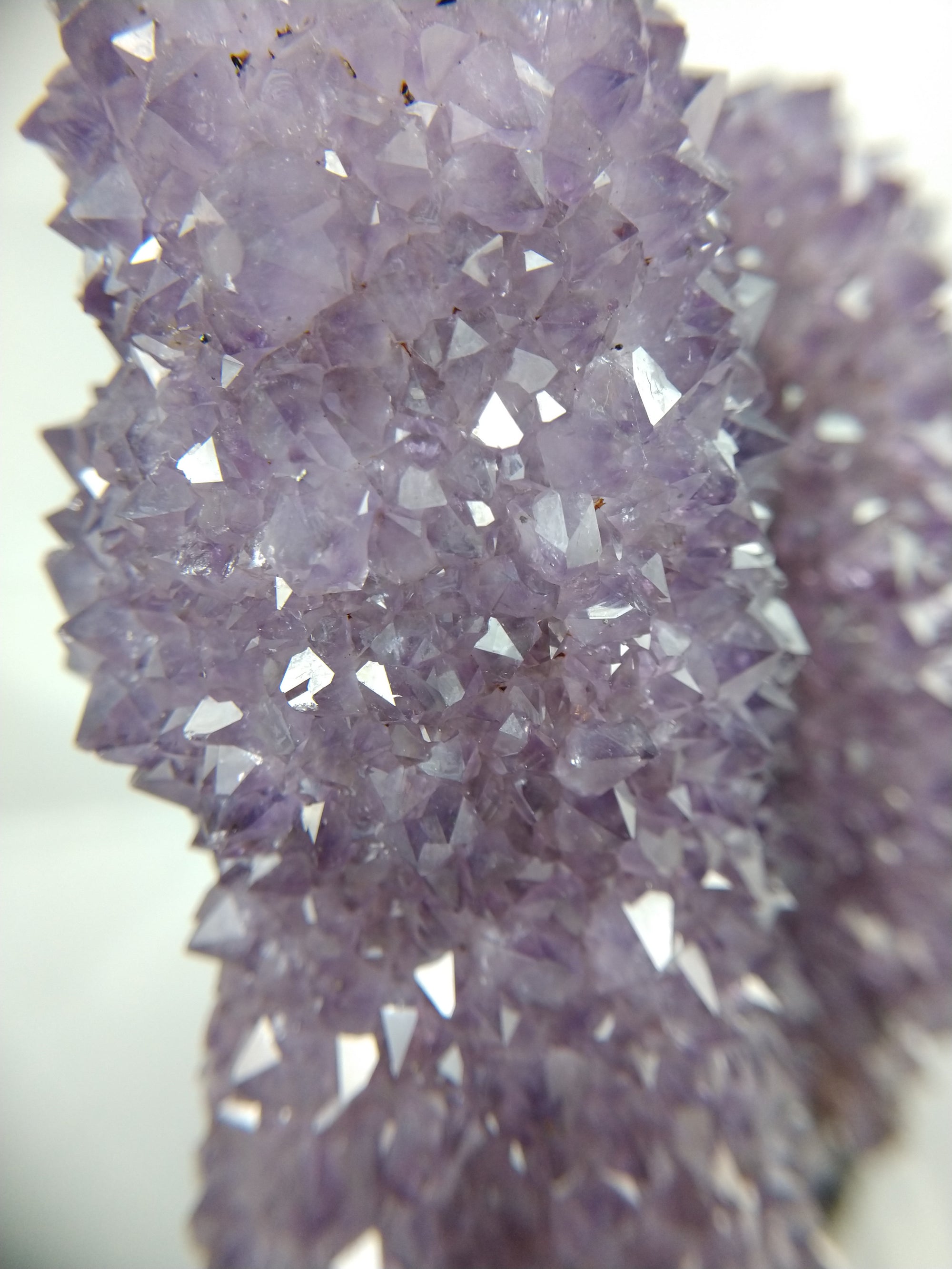 Amethyst Stalactite Formation, 1.79 lbs. w/ Custom Metal Stand