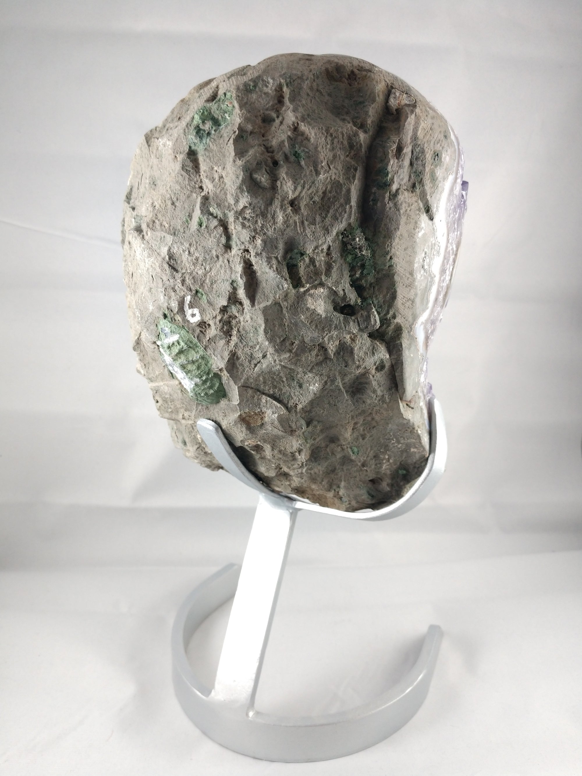 Amethyst Geode, 7.37 lbs. w/ Custom Metal Stand
