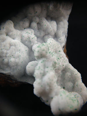 Druzy Quartz with Malachite