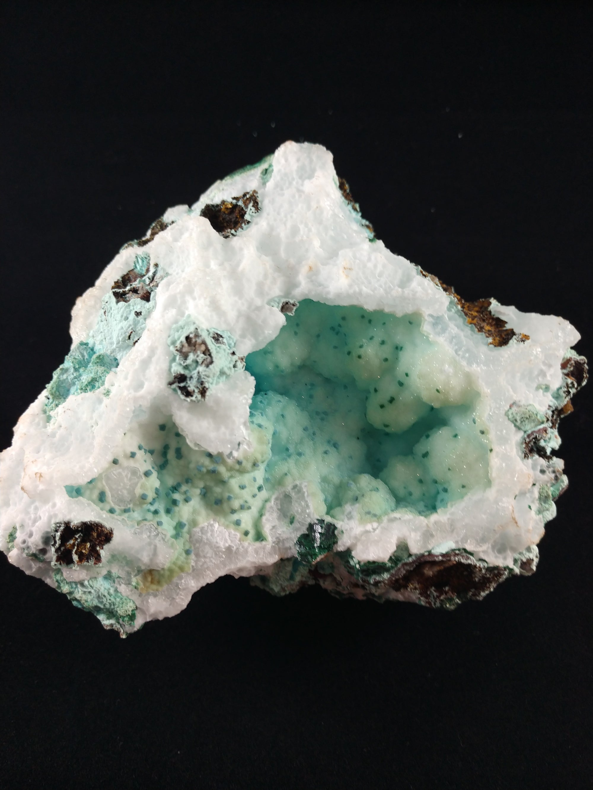 Druzy Chrysocolla w/ Cornetite