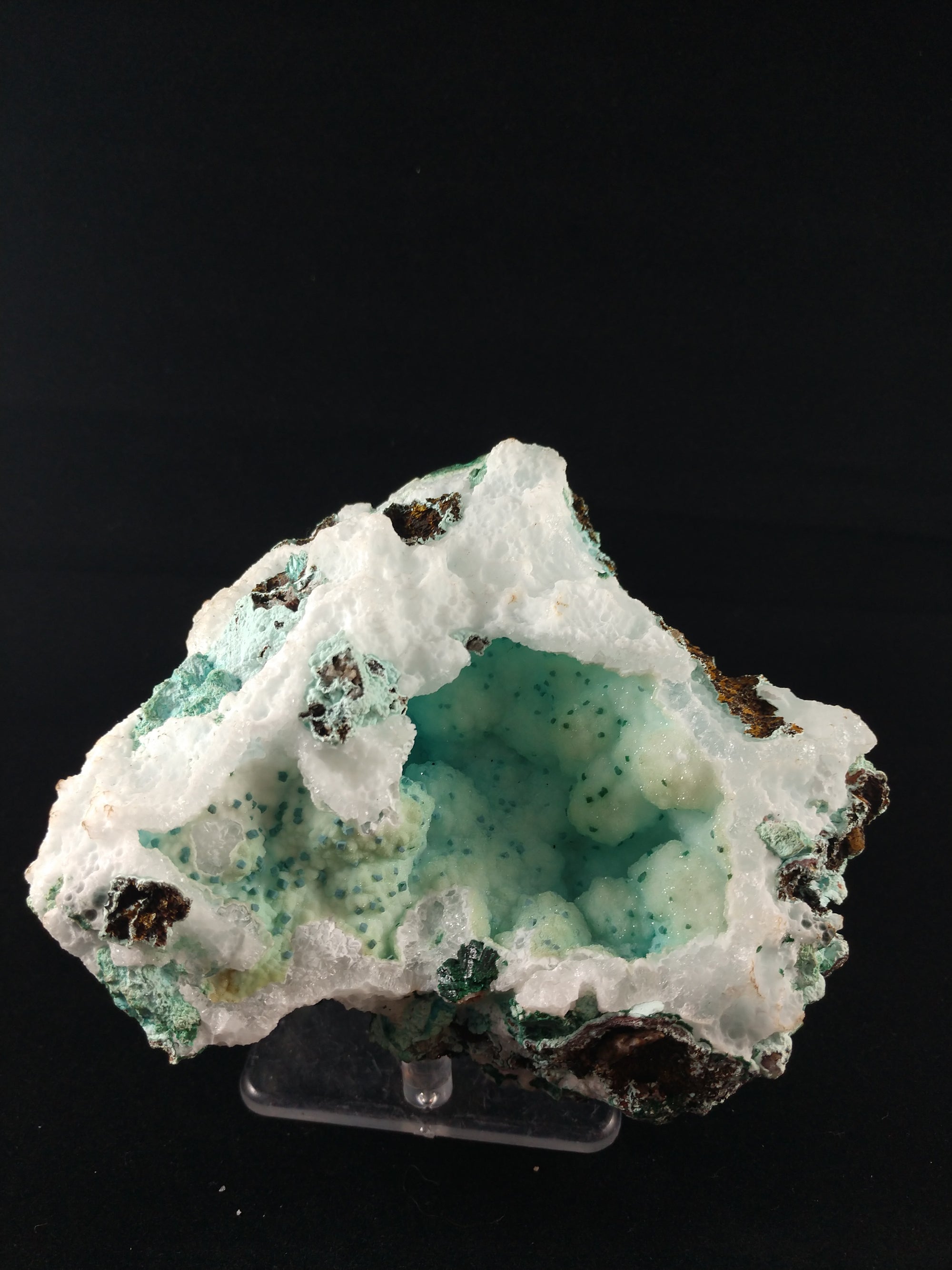 Druzy Chrysocolla w/ Cornetite