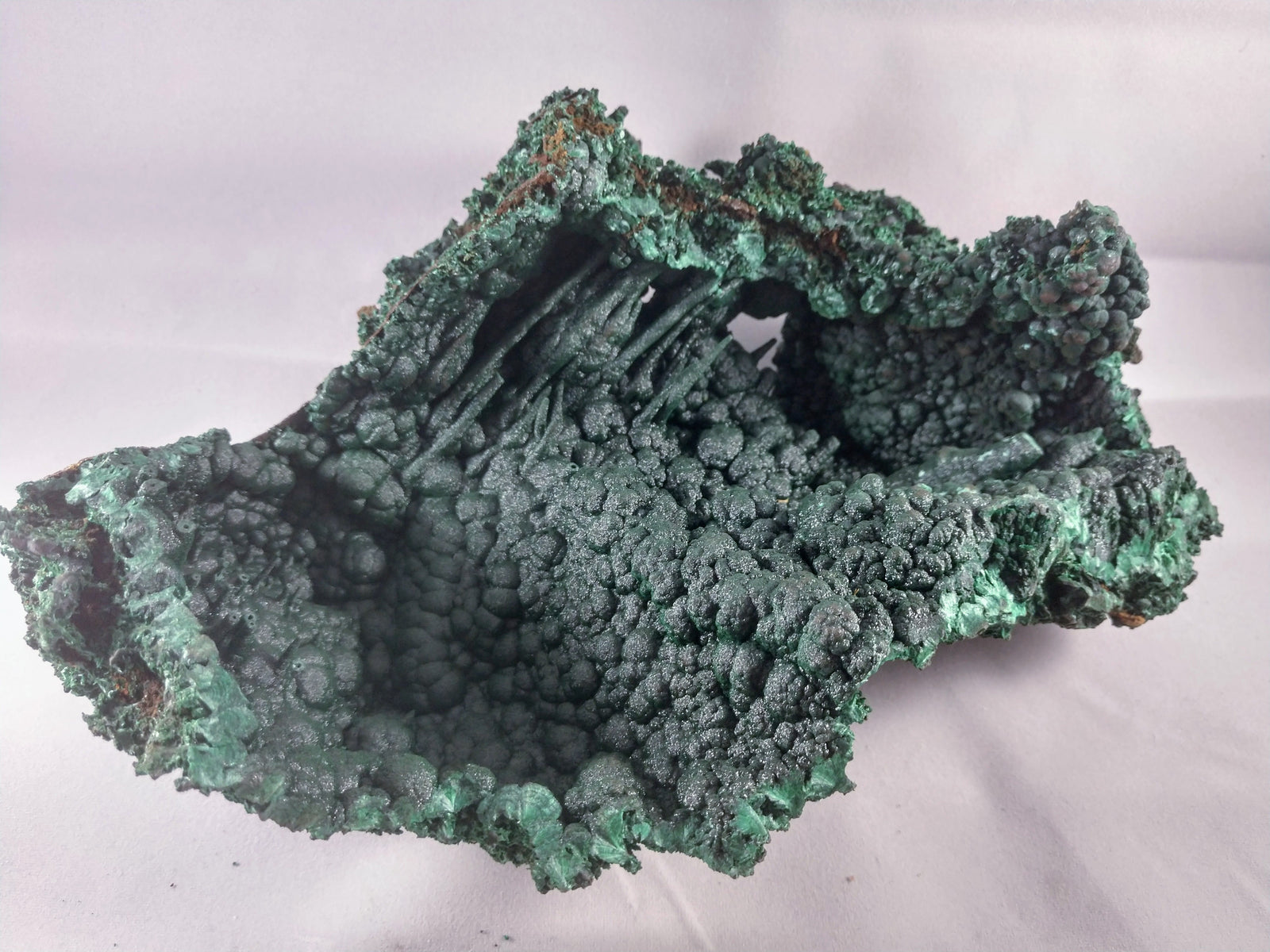 Malachite Stalactite Formation from the Congo