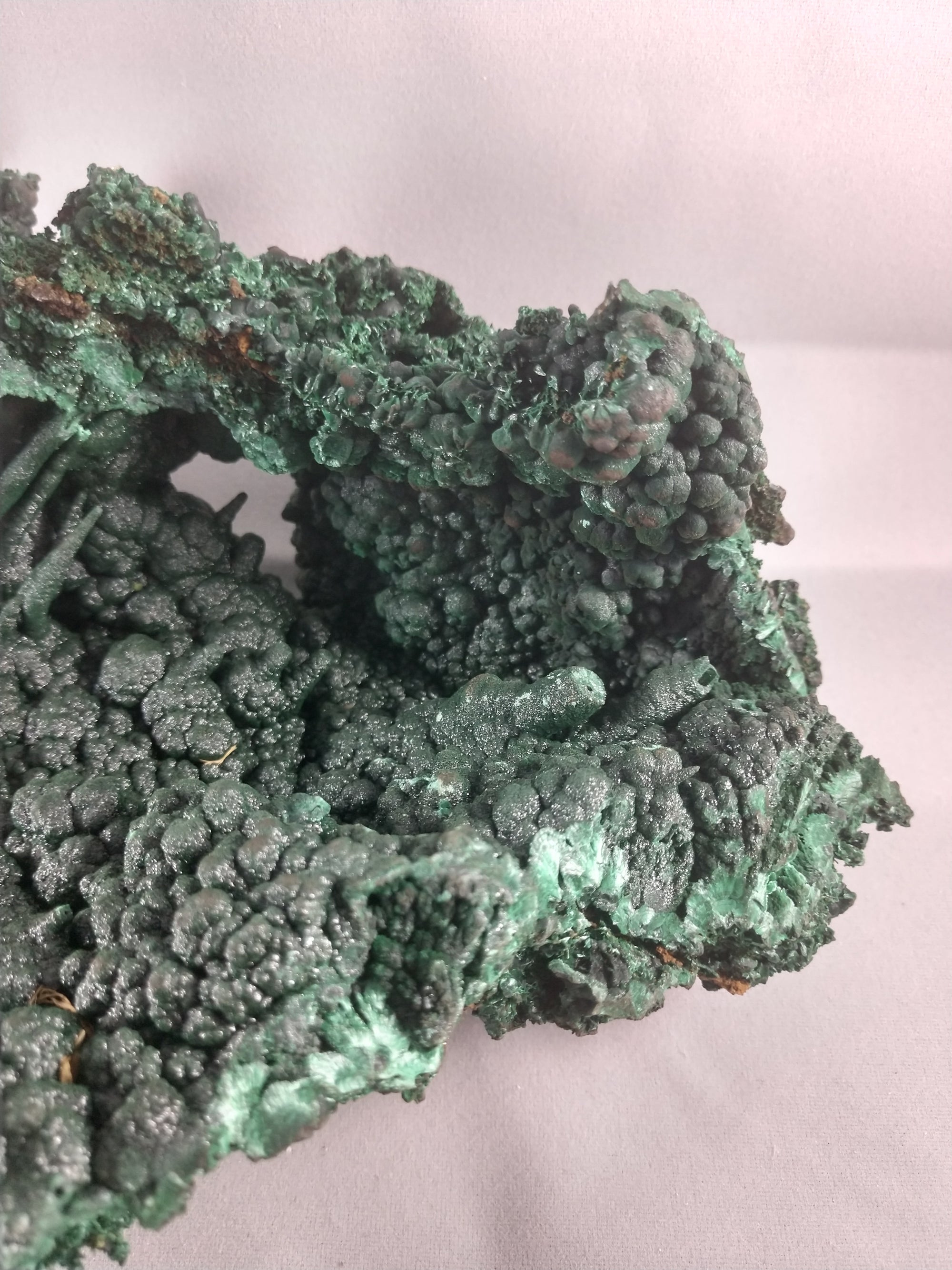 Malachite Stalactite Formation from the Congo