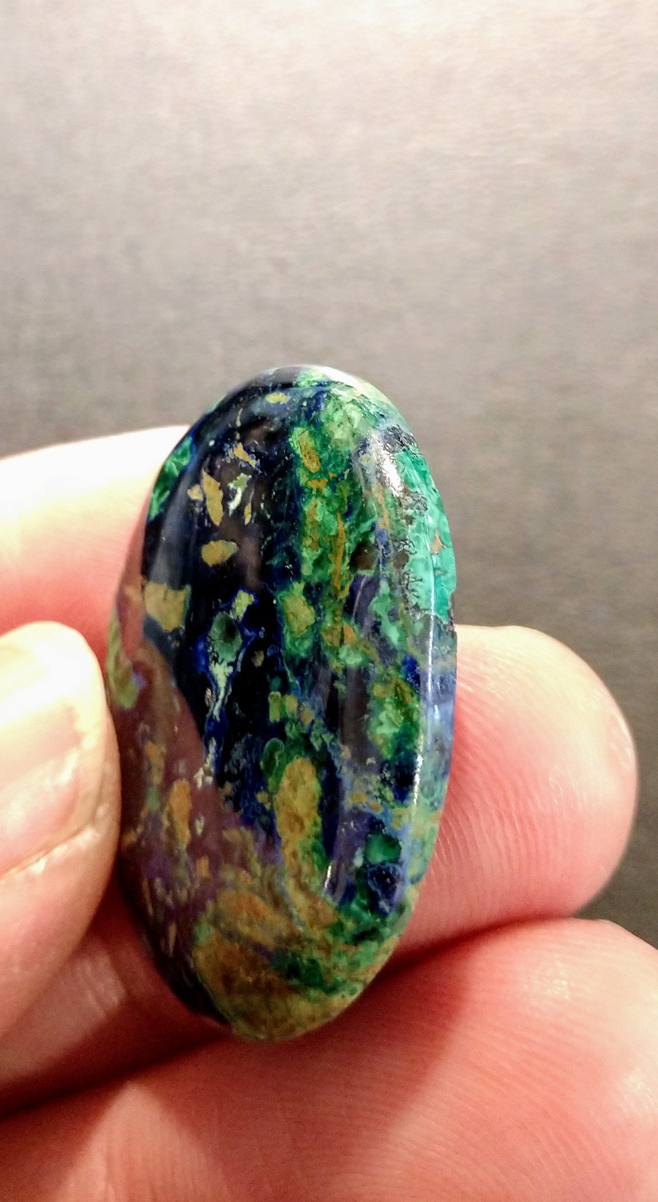 Malachite and Azurite Cabochon