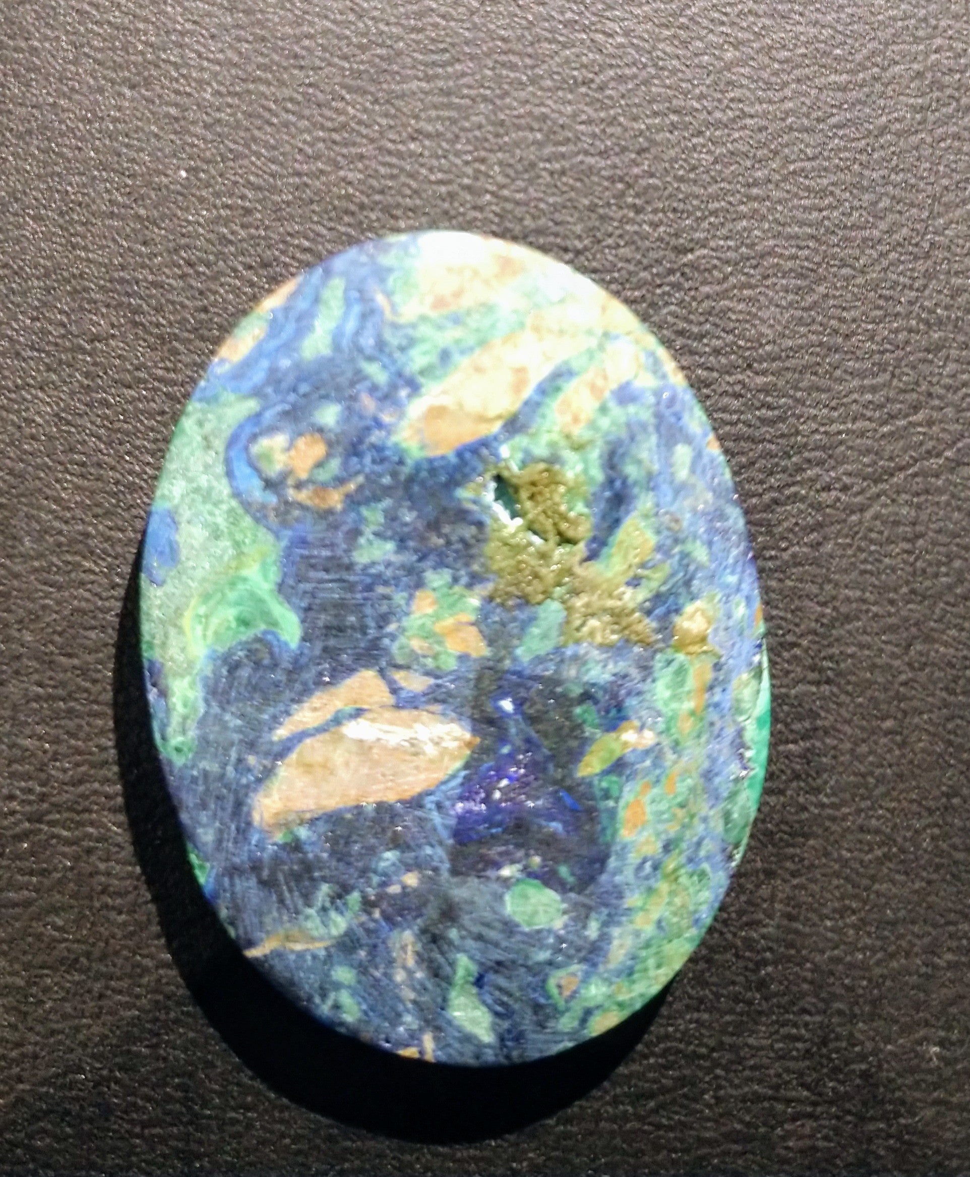Malachite and Azurite Cabochon