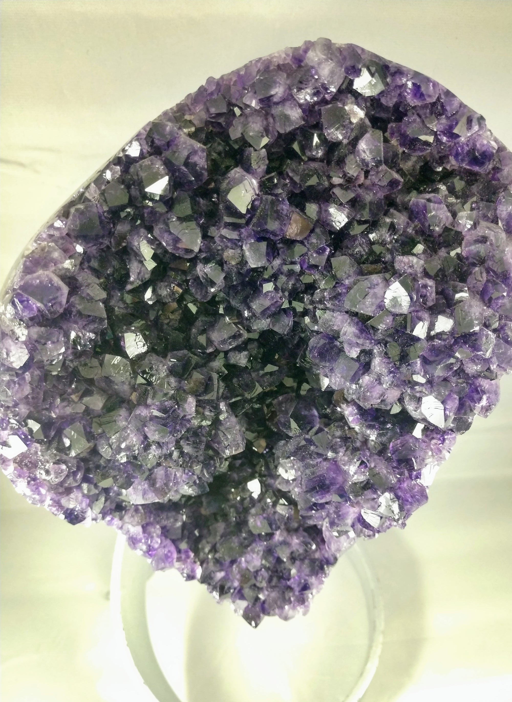 Amethyst Geode, 8.98 lbs. w/ Custom Metal Stand