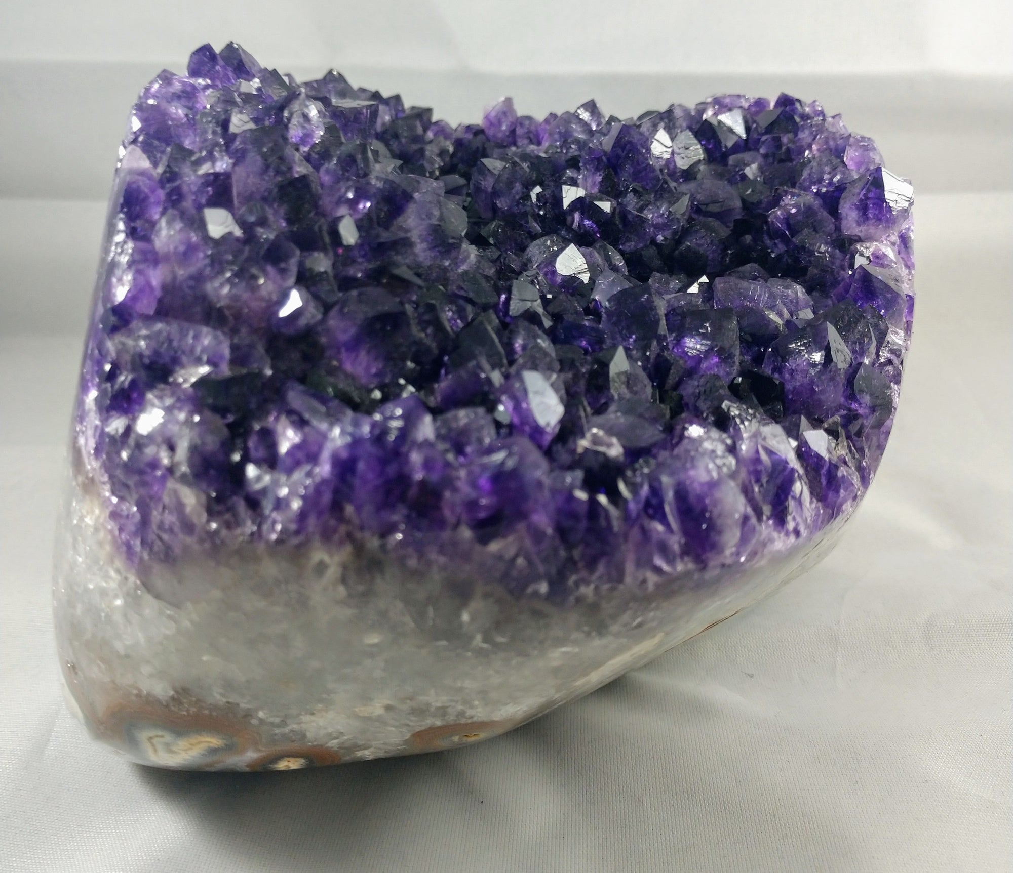 Amethyst Geode, 8.98 lbs. w/ Custom Metal Stand