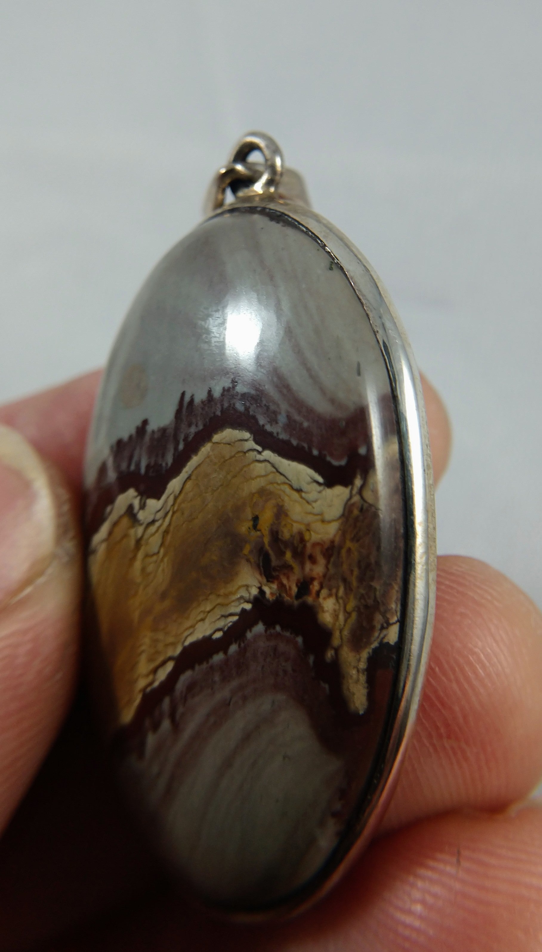 Jasper Pendant in Sterling Silver