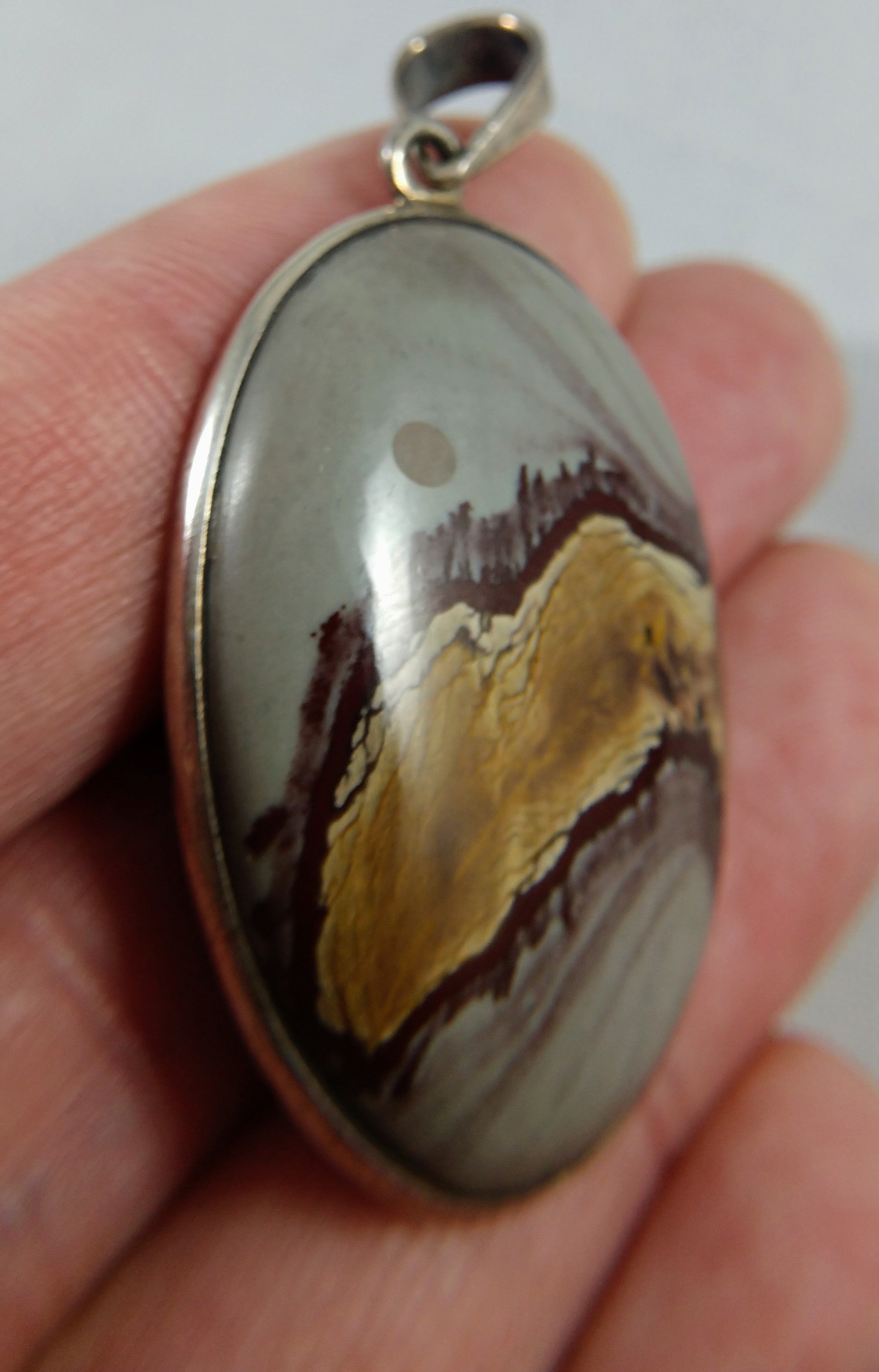 Jasper Pendant in Sterling Silver