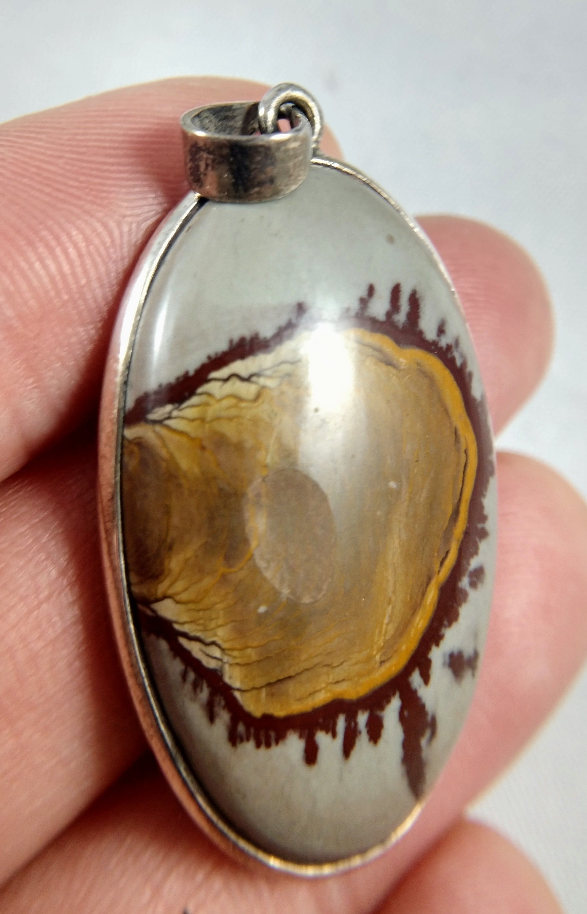 Jasper Pendant in Sterling Silver