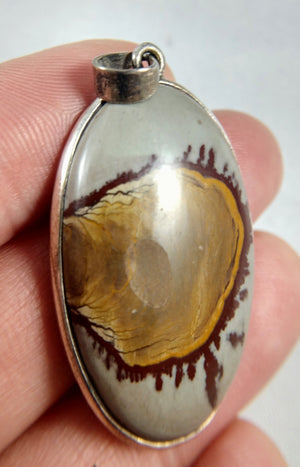 Jasper Pendant in Sterling Silver