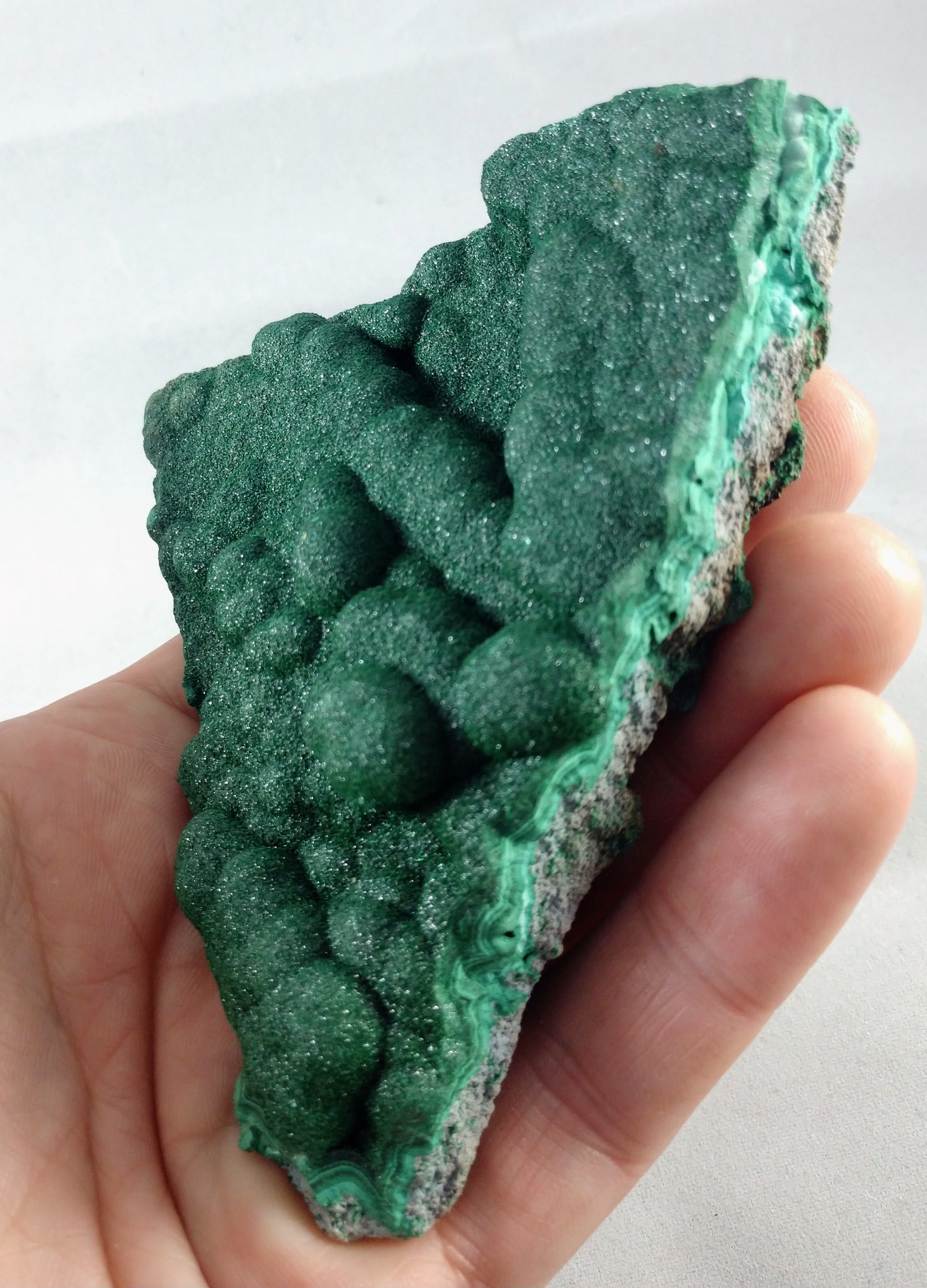 Botryoidal Malachite from the Congo