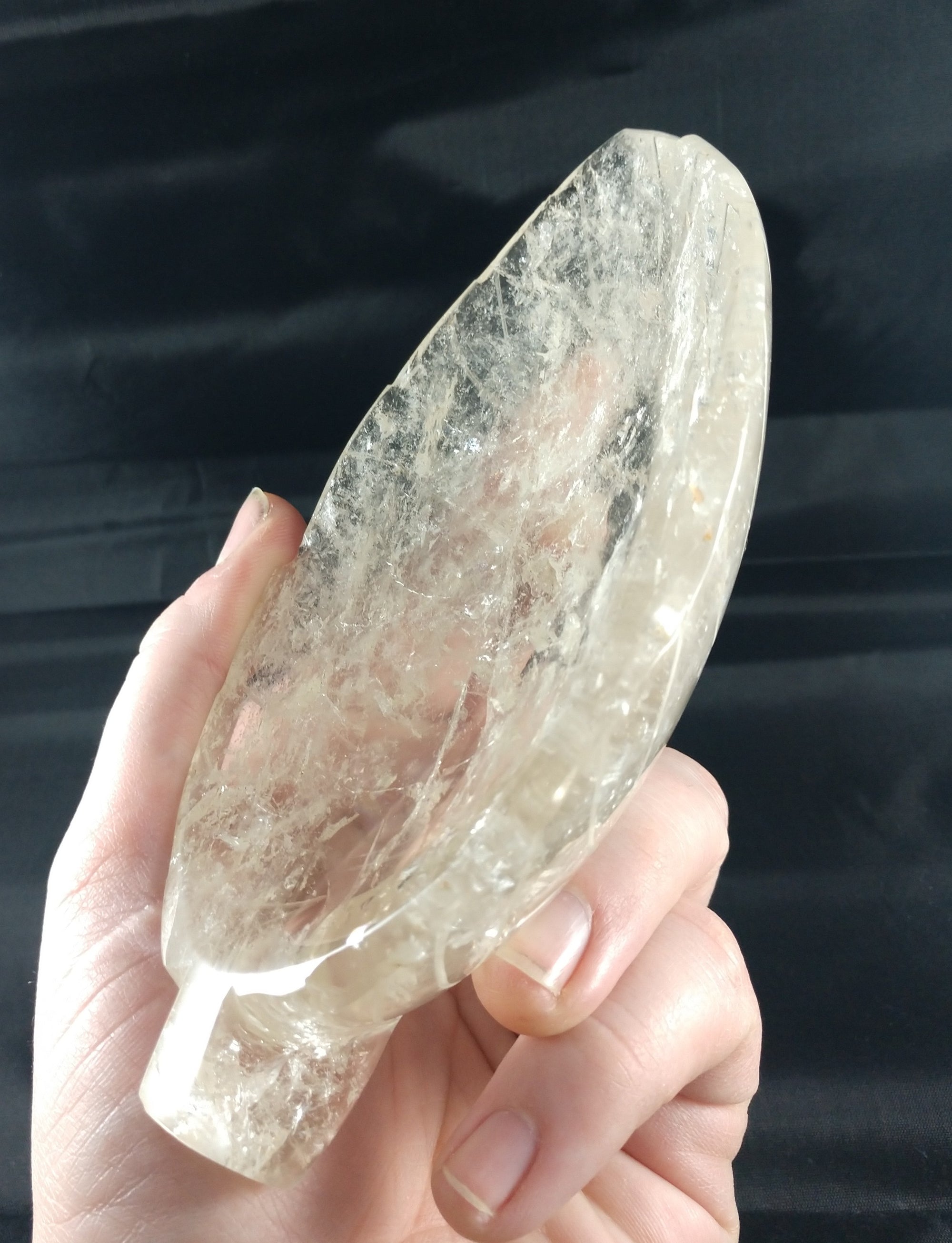 Leaf-shaped Quartz Dish