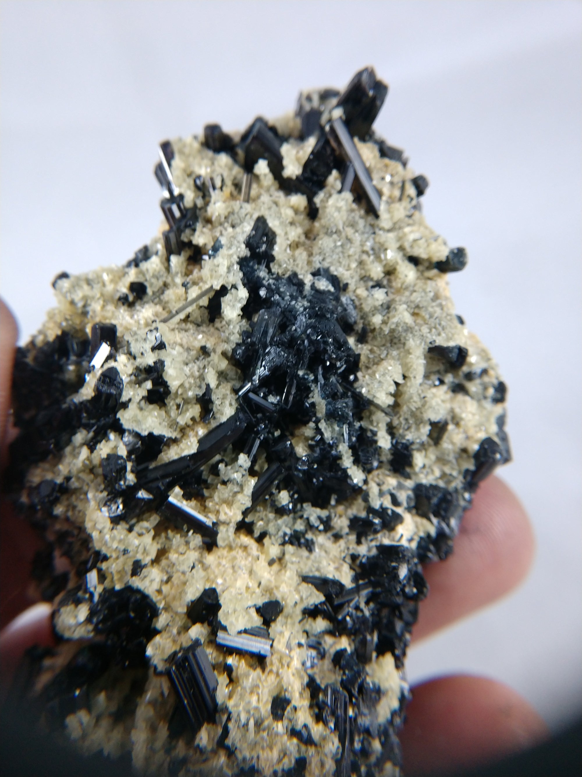 Black and Blue  Tourmaline w/ Mica