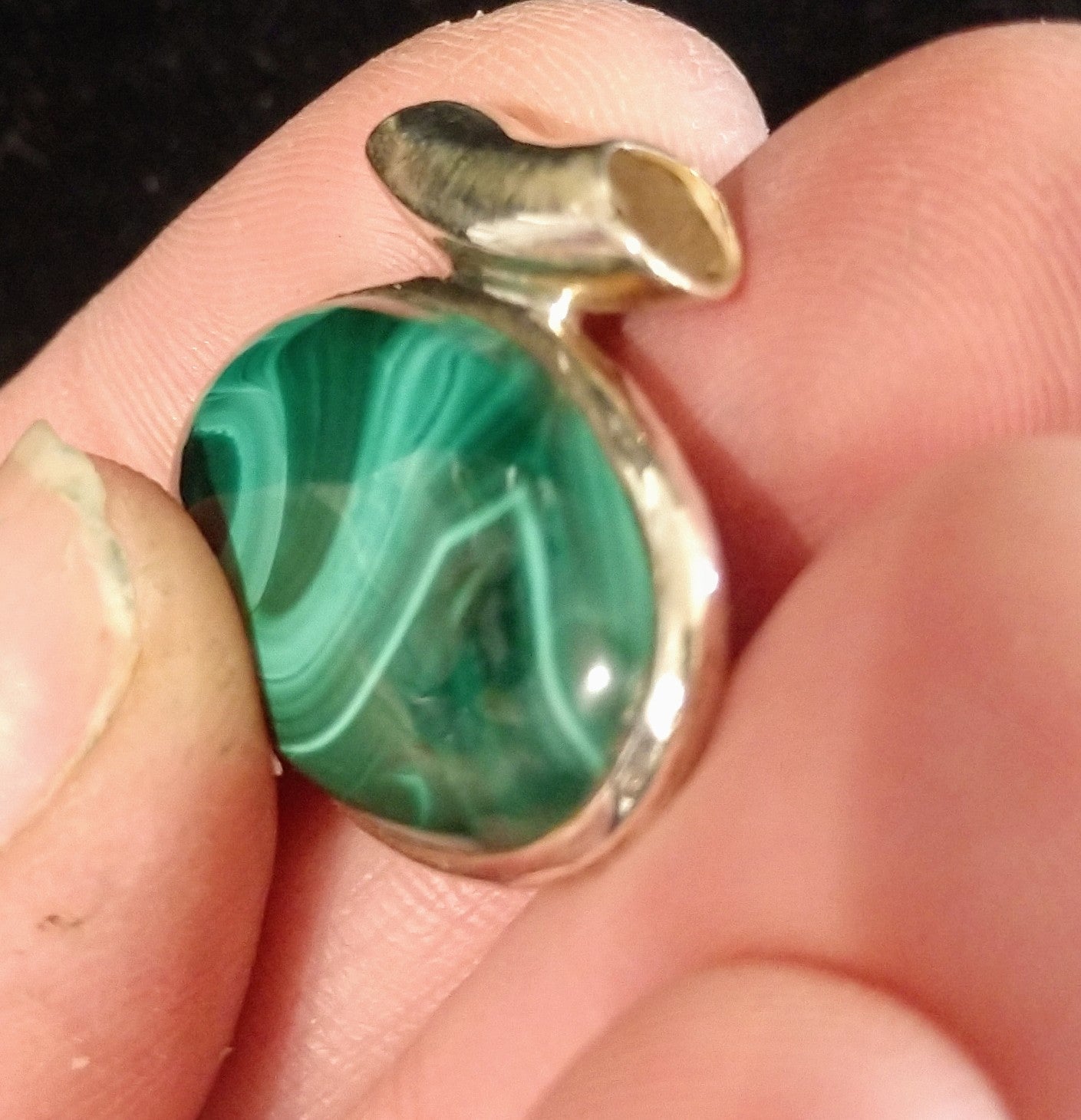 Malachite pendant