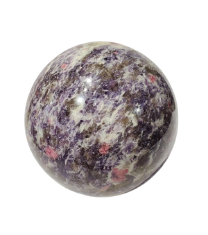 Pink Tourmaline and Lepidolite Sphere (Madagascar)