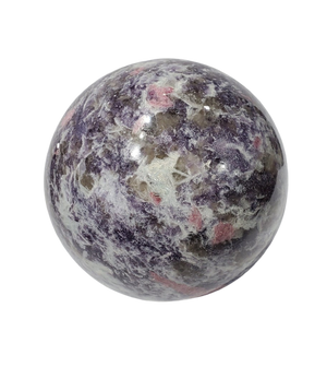 Pink Tourmaline and Lepidolite Sphere (Madagascar)