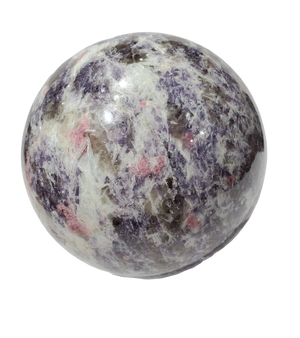 Pink Tourmaline and Lepidolite Sphere (Madagascar)
