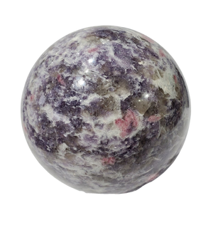 Pink Tourmaline and Lepidolite Sphere (Madagascar)