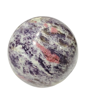 Pink Tourmaline and Lepidolite Sphere (Madagascar)