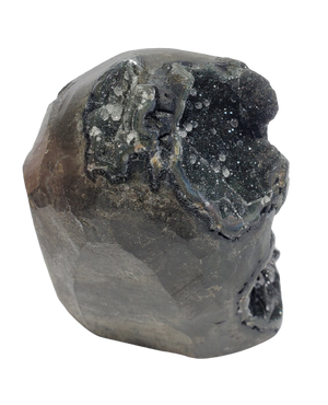 Druzy Black Quartz Stalactite Formation (Uruguay)