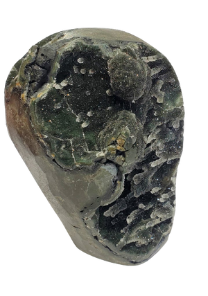 Druzy Black Quartz Stalactite Formation (Uruguay)