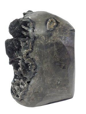 Druzy Black Quartz Stalactite Formation (Uruguay)