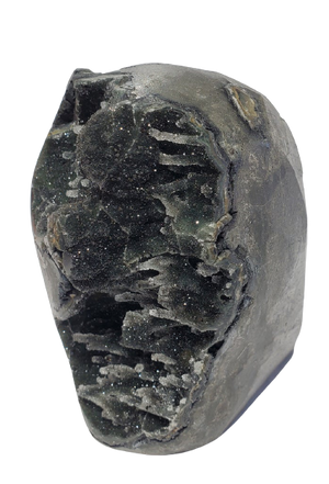 Druzy Black Quartz Stalactite Formation (Uruguay)