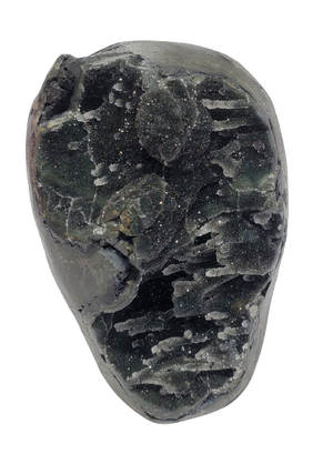 Druzy Black Quartz Stalactite Formation (Uruguay)
