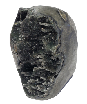 Druzy Black Quartz Stalactite Formation (Uruguay)