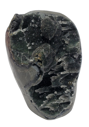 Druzy Black Quartz Stalactite Formation (Uruguay)