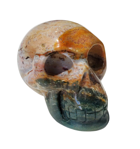 Sea Jasper Skull (Madagadcar)