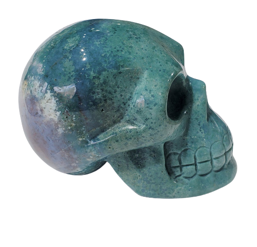 Sea Jasper Skull (Madagascar)