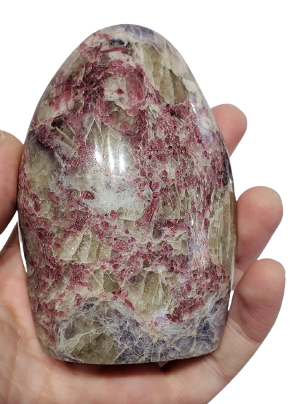 Pink Tourmaline and Lepudolite Free Form (Madagascar)