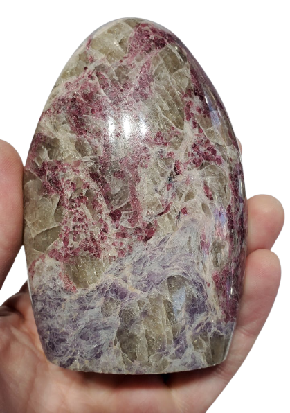Pink Tourmaline and Lepudolite Free Form (Madagascar)