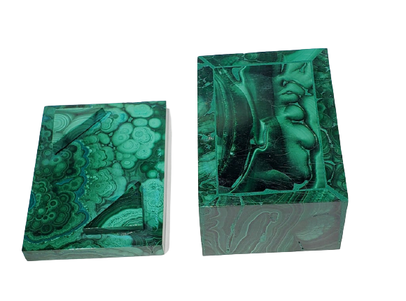 Malachite and Cornetite Box (Congo)