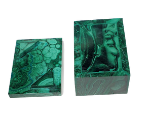 Malachite and Cornetite Box (Congo)