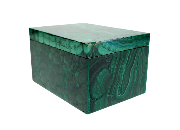 Malachite and Cornetite Box (Congo)