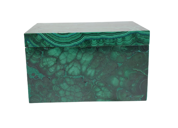 Malachite and Cornetite Box (Congo)