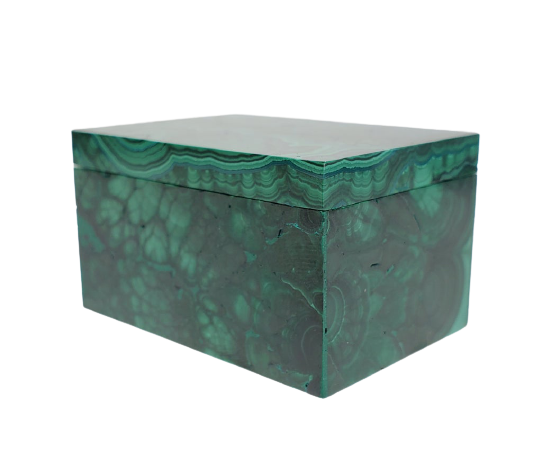 Malachite and Cornetite Box (Congo)